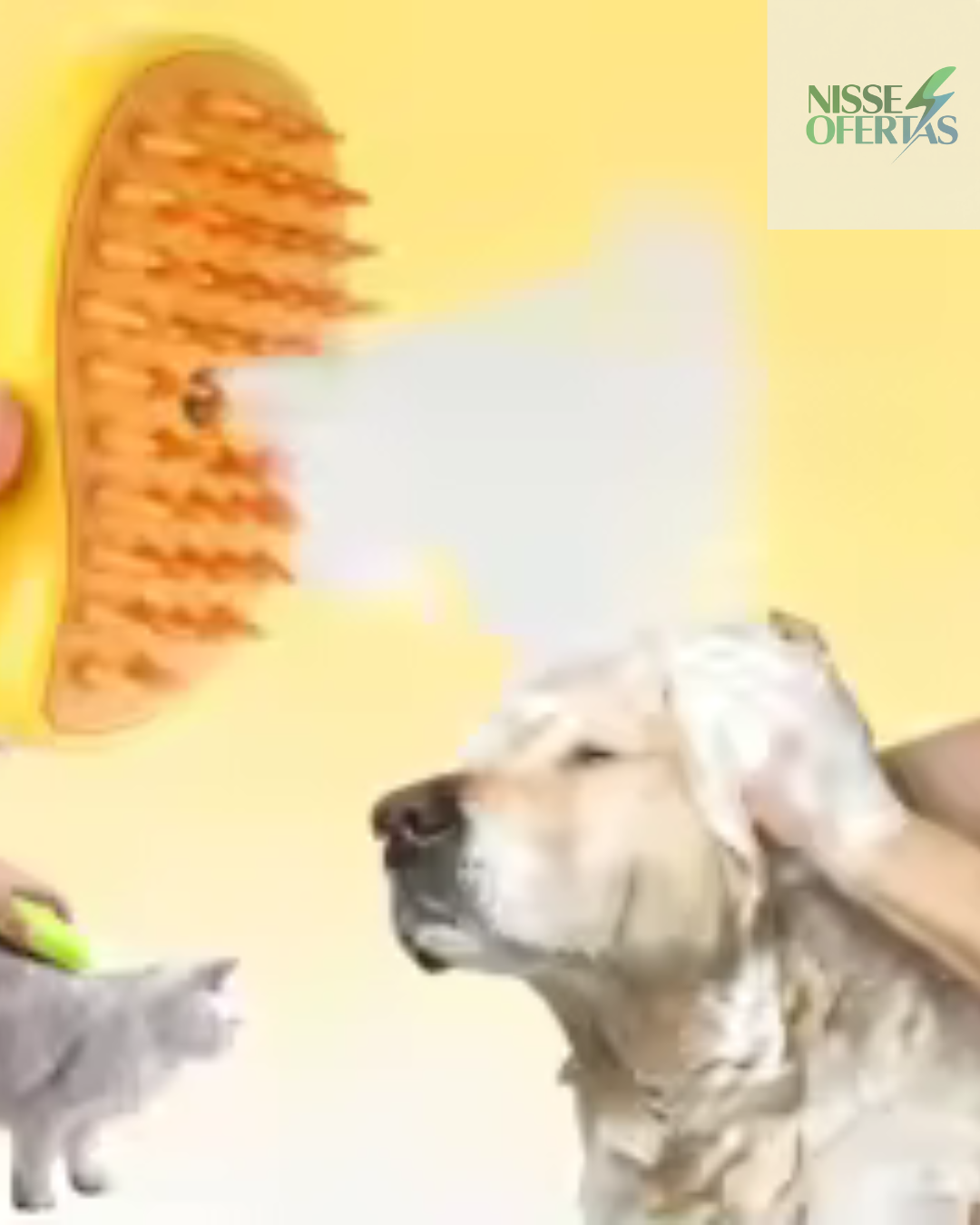 CEPILLO DE VAPOR 3 EN 1 PARA MASCOTAS